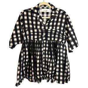 Marques Almeida Gingham Bralette Gingham Top